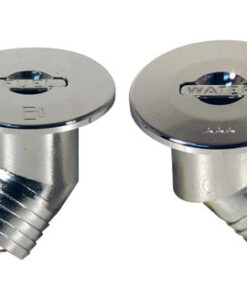 Verchroomde hoekige brandstofvuller 45º 50mm