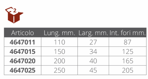 Paar Verchroomde Messing Fairleads 110x27mm tot 14mm Lijn - Afbeelding 2