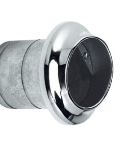 RVS uitlaat 100mm met rubberen klep
