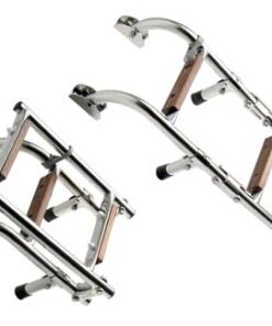Opvouwbare ladder 4 houten treden 20 x H75cm