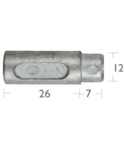 Koelanode voor motor Ford (10x26mm)