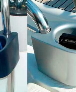 Thermische bekerhouder Blauw met Clip