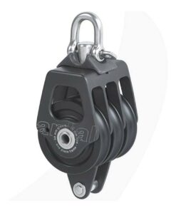 Antal Katrol Drievoudig Blok met Becket 50mm (10mm lijn)