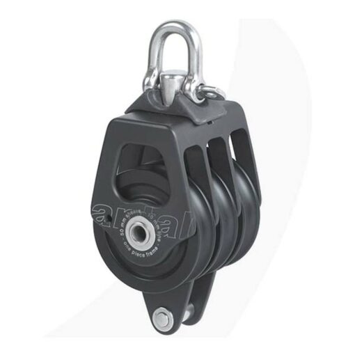 Antal Katrol Drievoudig Blok met Becket 50mm (10mm lijn)