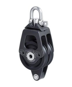 Antal Katrollen Dubbel Blok met Becket 50mm (10mm lijn)