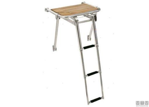 Minox achterplatform 270x390mm met 2 treden ladder