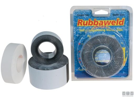 Rubbaweld autoamalgamating tape 25mm x 10 m zwart