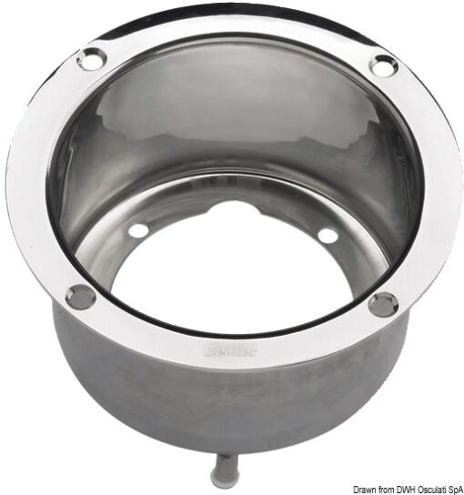 Roestvrijstalen flens voor Vetus pompen (74mm)