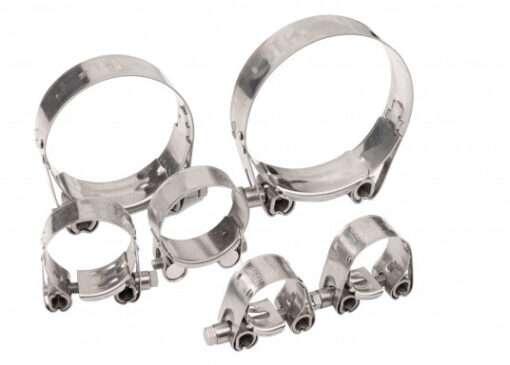Roestvrijstalen zware slangklem 60-63mm