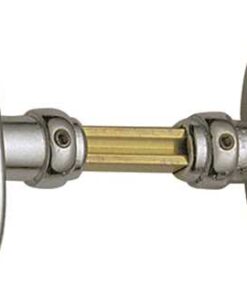 Ovale knop deurhendels 51x26mm Verchroomd messing