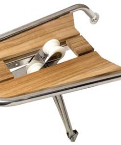Boegplatform R. Marine met ankerrol 75x48cm roestvrij staal en teak