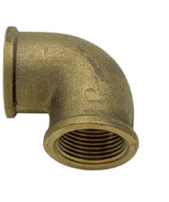Messing Elleboog F-F 1 1/2"