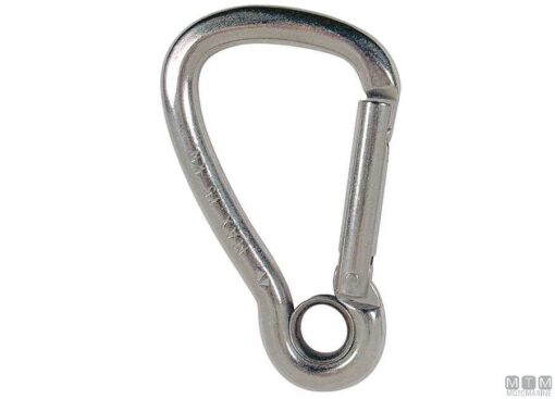 Kong Wide Karabijnhaak 8mm Grote Opening met Oog
