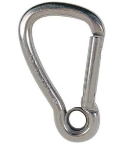 Kong Wide Karabijnhaak 10mm Grote Opening met Oog