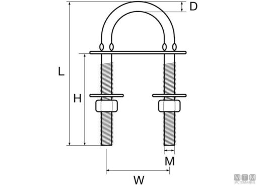 RVS U-Bout Pt 6mm - Afbeelding 2