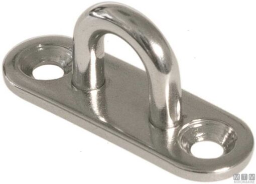 RVS Plaat met oog 6 x 60mm