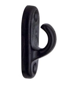 Ovale Zwarte Nylon Haak 39x19mm