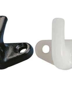 Witte Horizontale Nylon Haak 25 x 32 x 16 mm