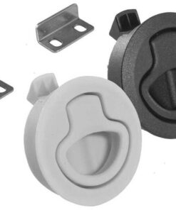 Zwarte Sluitlatch 61mm zonder Sleutel