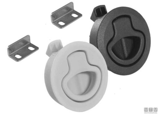 Zwarte Sluitlatch 61mm zonder Sleutel