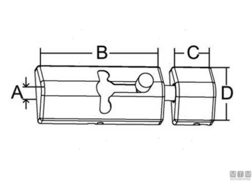 RVS Latches Ingebouwd 83 x 35mm - Afbeelding 5