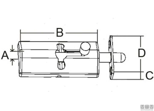 RVS Latches Ingebouwd 83 x 35mm - Afbeelding 4