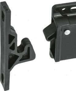 Zwarte Kastvergrendeling 48 x 28 x H14mm