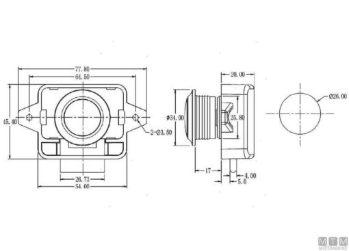 Verchroomde latches 45 x 78mm - Afbeelding 2