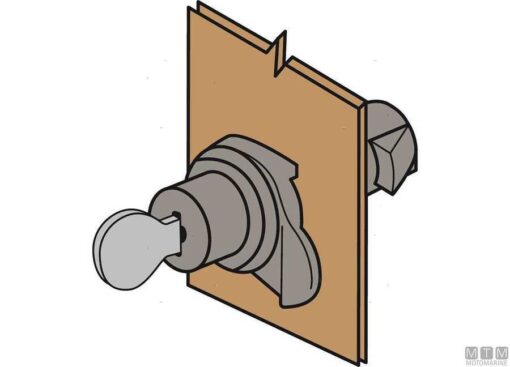 Nylon Slot 42 x 25mm met Sleutel - Afbeelding 2