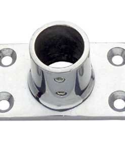 Vierkante Basis 90° Recht D22mm Roestvrij staal