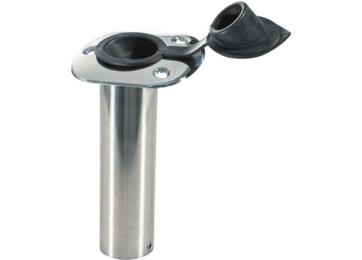 RVS Visstokhouder Recht Flush Mount H230mm D50mm