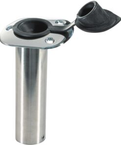 RVS Visstokhouder Recht Flush Mount H230mm D50mm
