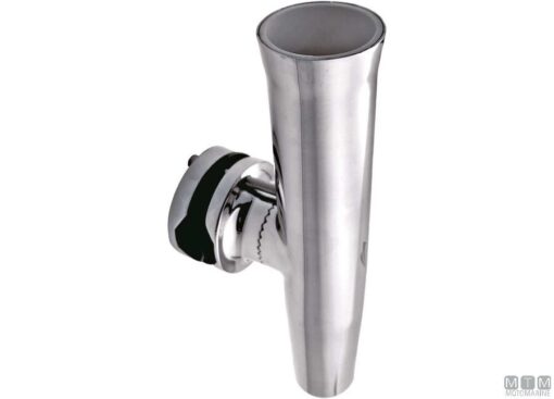 RVS vishengelhouder Met Klem voor buis 25-32mm H265mm D42mm