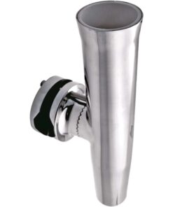 RVS vishengelhouder Met Klem voor buis 22-25mm H265mm D42mm