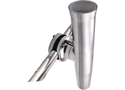 RVS vishengelhouder Met Klem voor buis 22-25mm H265mm D42mm - Afbeelding 2