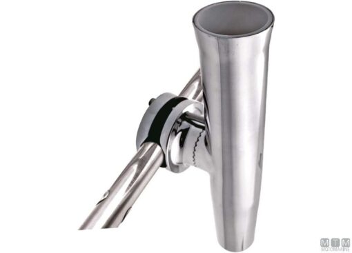 RVS vishengelhouder Met Klem voor buis 25-32mm H265mm D42mm - Afbeelding 2