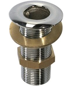 Chromen messing doorvoerpijp 1 1/4"