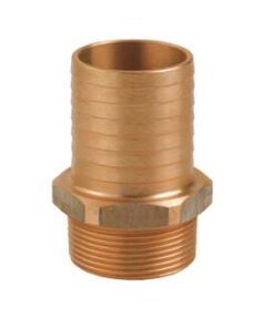 Bronzen Slangconnector M-M 1 1/2" x 40mm