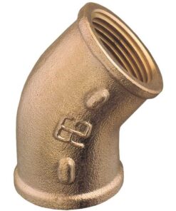 Messing elleboog 45° F-F 1 1/2"