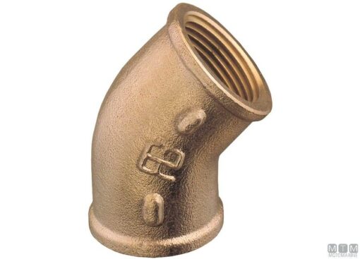 Messing elleboog 45° F-F 1 1/2"