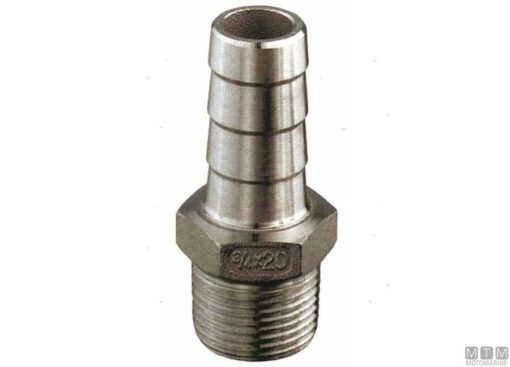 Roestvrijstalen slangkoppeling 1/4 x 9mm