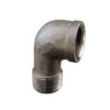 Roestvrijstalen bocht 90° M-F 3/4"