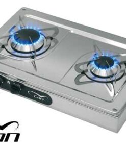 Roestvrijstalen Kookplaat Hotty 2 Branders 440 x 290 x h50 mm