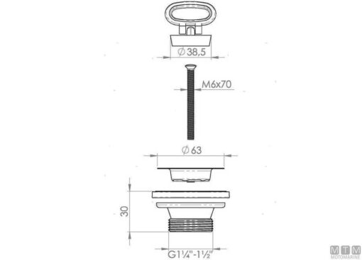 Afvoer 38mm (1"1/4) - Afbeelding 2