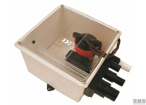 Drainagesysteem met Johnson Pomp 1000 GPH 24V