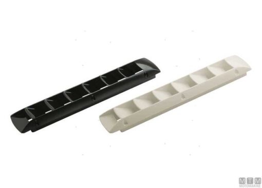 Witte gelamelde ventilatie 460 x 87mm