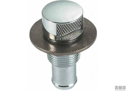 Chroom Tankvent Rechtdoor 16mm - Afbeelding 2