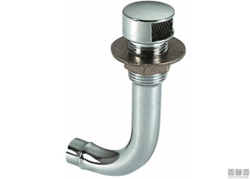 Verchroomde ontluchting 90° linkerhand voor 20mm slang - Afbeelding 3