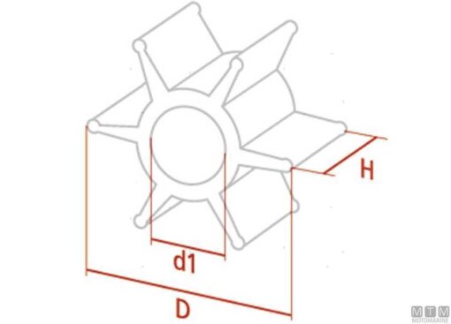 Impeller Honda 19210-zv4-651 - Afbeelding 9