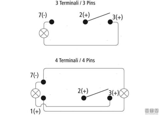 Elektrische schakelaar IP68 4T (Aan)-Uit-Aan - Afbeelding 2